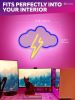 Cloud Led Light Neon Lights 13.4x11.7 inch Led Neon Signs For Wall Decor USB Powered Led Signs For Bedroom Wall Yellow Neon Signs Blue Neon Sign for B