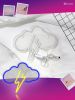 Cloud Led Light Neon Lights 13.4x11.7 inch Led Neon Signs For Wall Decor USB Powered Led Signs For Bedroom Wall Yellow Neon Signs Blue Neon Sign for B