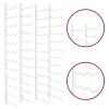 Wall Mounted Wine Rack for 36 Bottles 2 pcs White Iron