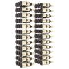 Wall Mounted Wine Rack for 36 Bottles 2 pcs White Iron