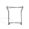 Atlantic Round Metal Tray End Side Table, Removable Tray Outdoor & Indoor Drink, Snack, Coffee Table, Telephone Table Black Set of 2 (kit component 38