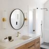 Bathroom Faucet Single Hole, Single Handle Stainless Steel Faucet for Bathroom Sink with Deckplate and Drain Assembly