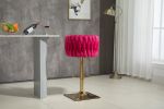 COOLMORE Vintage Bar Stools with Back and Footrest Counter Height Dining Chairs 2PC /SET