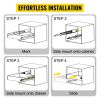 VEVOR Heavy Duty Drawer Slides 60" Length, Locking Drawer Slides 500lbs Load Capacity Long Full Extension Drawer Slide 1 Pair Side Mount Ball Bearing