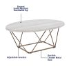 Rowan - Faux Marble Top Coffee Table - Gray