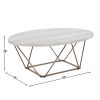 Rowan - Faux Marble Top Coffee Table - Gray