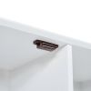 Bathroom Storage Cabinet with Doors and Drawers, Multiple Storage Space, Freestanding Style, Open Shelve, Adjustable Shelf, White