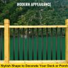 VEVOR Deck Balusters, 101 Pack Metal Deck Spindles, 26"x0.75" Staircase Baluster with Screws, Aluminum Alloy Deck Railing for Wood and Composite Deck,