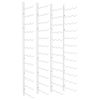 Wall Mounted Wine Rack for 36 Bottles 2 pcs White Iron