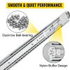 VEVOR Heavy Duty Drawer Slides 60" Length, Locking Drawer Slides 500lbs Load Capacity Long Full Extension Drawer Slide 1 Pair Side Mount Ball Bearing