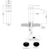 Brushed Nickel Waterfall Single-Handle Low-Arc Bathroom Faucet with Drain
