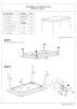 Natural Wood Grain Color Dining Table Rectangle Dining Table 1pc Table Only Solid Rubber wood Dining Room Furniture