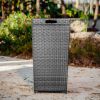 Wicker Trash Can