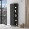 Los Angeles Linen Cabinet, Five Shelves, One Cabinet, Divisions