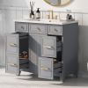 36" Bathroom Vanity Cabinet with Sink Top Combo Set, Single Sink, Shaker Cabinet with Soft Closing Door and Drawer