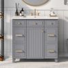 36" Bathroom Vanity Cabinet with Sink Top Combo Set, Single Sink, Shaker Cabinet with Soft Closing Door and Drawer