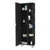 Los Angeles Linen Cabinet, Five Shelves, One Cabinet, Divisions