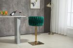 COOLMORE Vintage Bar Stools with Back and Footrest Counter Height Dining Chairs 2PC/SET