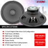 5 Core Speaker Subwoofer 12 Inch PA DJ Subs 200W Max Pro Audio 8Ohm Replacement Subwoofers - SP 12120
