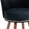 COOLMORE Counter Height Bar Stools Set of 2 for Kitchen Counter Solid Wood Legs with a fixed height of 360 degrees